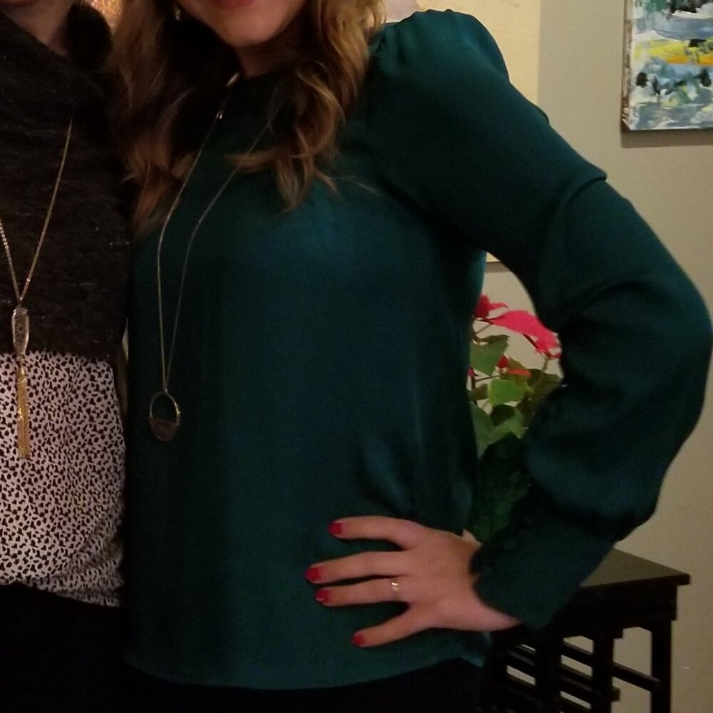 Express Dressy Long Sleeve Top